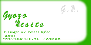 gyozo mesits business card